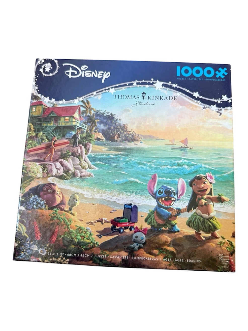 Disney Lilo & Stitch Beach Puzzle - Blue, Green, Pink